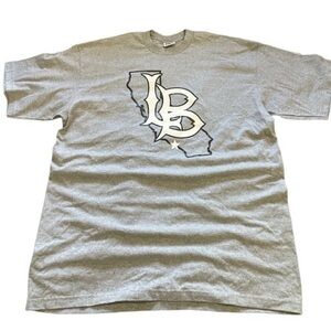 Pro 5 Heavy Weight Long Beach, CA Gray Graphic Shirt Size 3XL NWOT EUC #7411